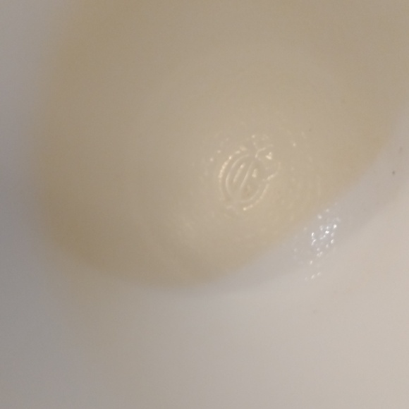 Imperial Glass White Decorative Pedestal Bowl. Housecshelf3 - Picture 3 of 4